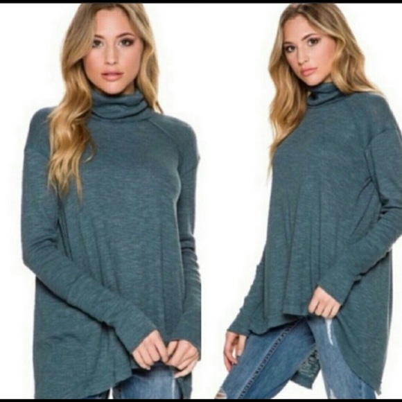 FREE PEOPLE WE THE FREE SPLIT-BACK TUNIC - Picture 1 of 8